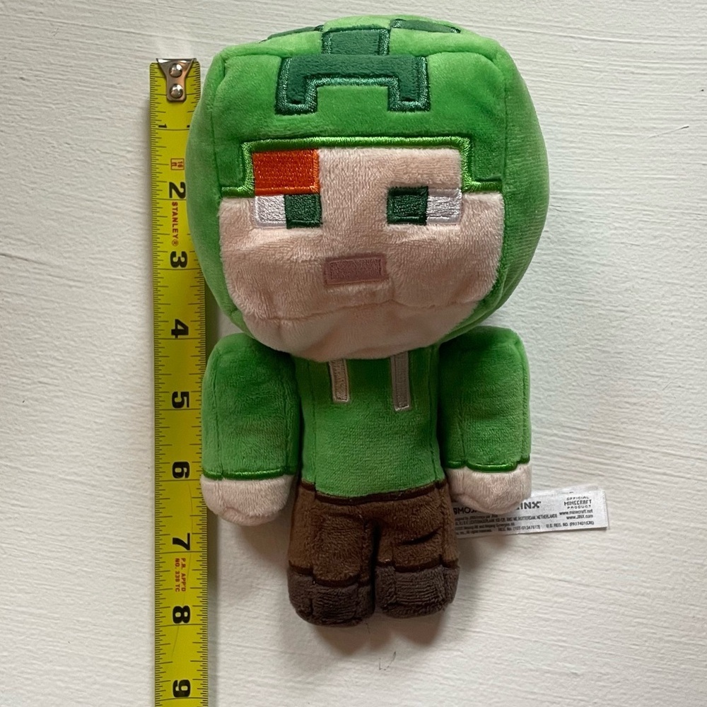 2020 JINX Minecraft plush happy explorer Alex in creeper costume 7 inch - Picture 8 of 9